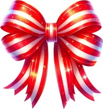 Christmas Red Coquette Bow