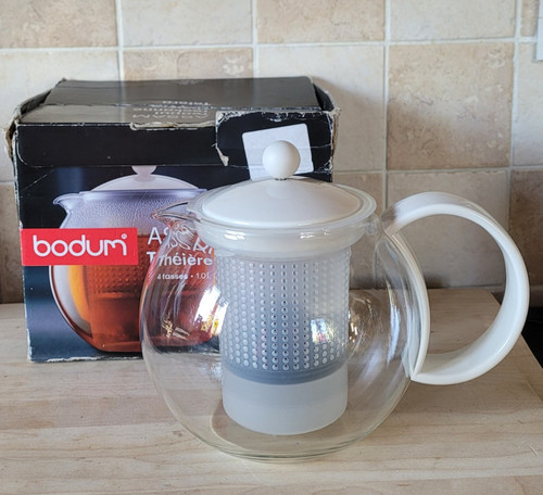 Bodum assam glass - glass, white