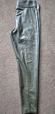Pvc Green Stretchy Leggings From M&S. New Without Tags 14R Cost £25 .