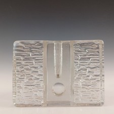 Walther Glas German Solifleur Retro Textured Glass Stem Vase