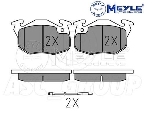 Meyle brake pad set - pad, front