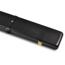 Peradon 2 Piece Real Leather  Cue Case - Black (New)