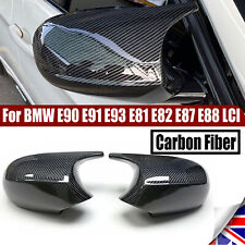 For BMW E81 E82 E87 E90 E91 E92 E93 LCI 08-12 Wing Mirror Cover Cap Carbon Color