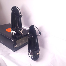 Karen Millen Black And White Giraffe Print Shoes -  135