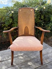 Antique Arts and Crafts cane back chair