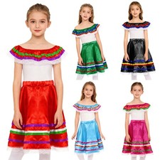Girls Mexican 2Pcs Dress Set