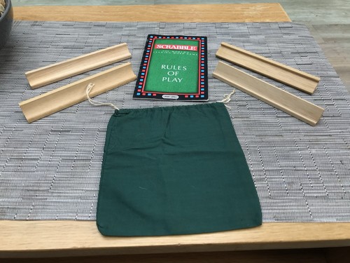 Scrabble wooden racks letters - racks,