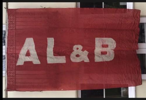 Antique flag b large - flag, al