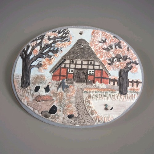 Vintage plaster chalkware - plaster/chalkware, farm