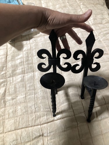 Two rare vintage wrought - two,