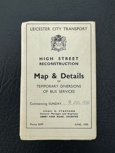 1950 leicester city - city, transport