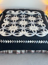Star Wedding Ring Amish Quilt 102x116