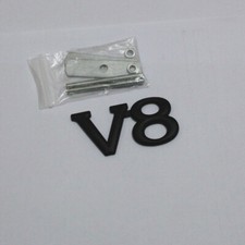 1x Matte Black V8 Metal Grille