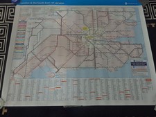 Large London Rail & Tube Map