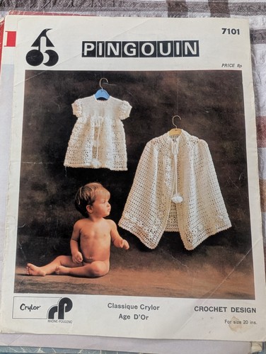 Pingouin vintage crochet