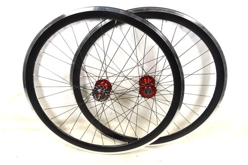 Pair black 700c fixie flip - pair,