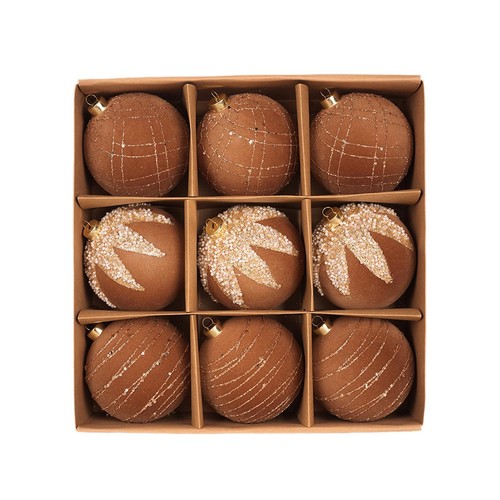 9pcs christmas balls - christmas, ornaments