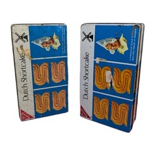 Vintage Naibisco Dutch Shortcake Biscuits Tin Set Of Two 22x12x5 Cm CB21