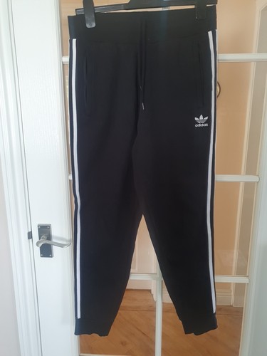 Mens black adidas - three, stripe