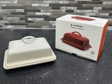 Le Creuset New Stoneware Ceramic Meringue Butter Dish With Lid RRP £45