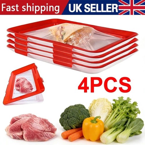 Stretch food storage tray - 4x,