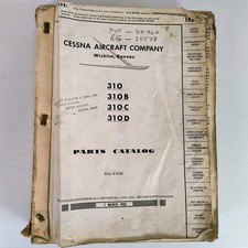 Parts Catalog Cessna 310, 310B, 310C, 310D; March 1962