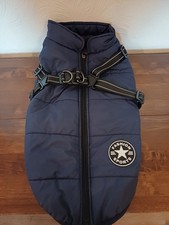 Good Quality,thick,warm dog coat with built in harness,medium 16 inch back