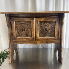 Antique Dutch Sideboard Cupboard Hand Carved Oak Late 19th Century Hall Table
