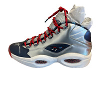 Allen Iverson Signed Reebok Shoe JSA Blue Silver Sixers