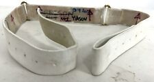 British Military Issue Guards Ceremonial White Leather Dress Belt