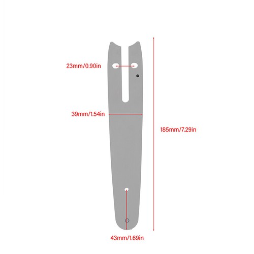 Chainsaw guide plate - 4/6/8",