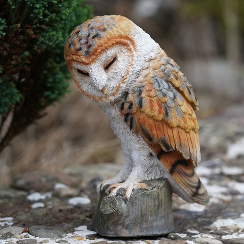 Barn owl resin - barn, sculpture