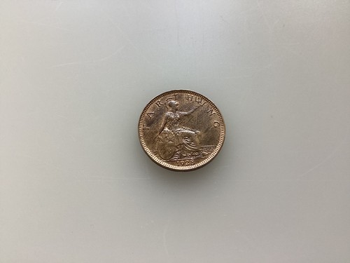 1928 king george farthing - king,