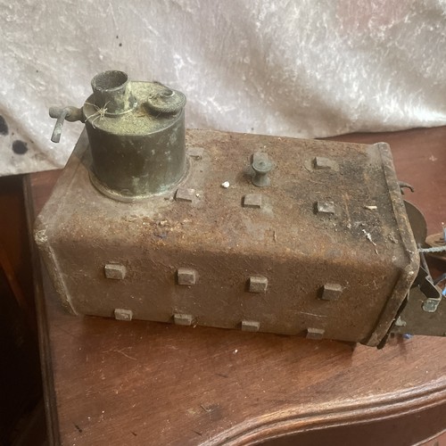 Antique parts fire box - of,