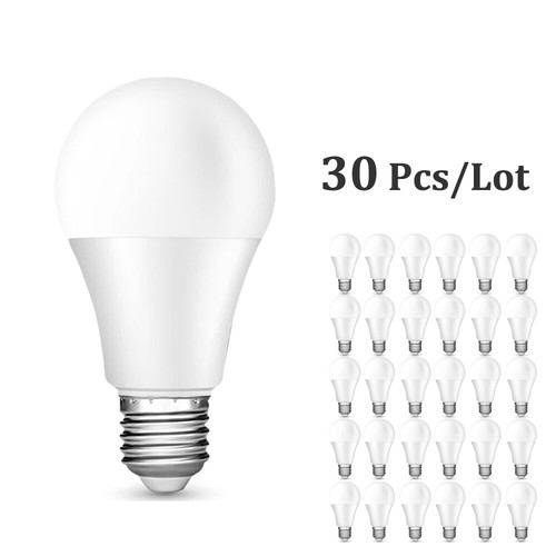 Pack e27 screw led bulb - 30,
