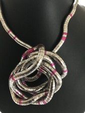 New Necklace Round Bendy Snake Flexible Twisty Costume Jewellery 