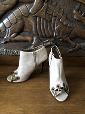 NEXT Brown/Cream Peep Toe