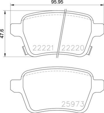 Brembo 086 brake pad set - p, 59
