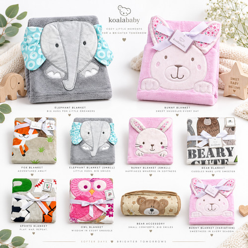 Baby fleece blanket owl - fleece,