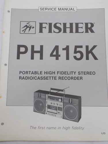 Fisher 415k portable stereo - fisher, ph-415k