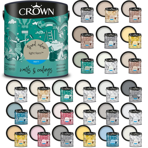 Crown paint matt emulsion - paint,