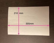 Ceramic fibre paper 210mmx305mm. 2mm thick.