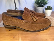 HOWICK Mens Tan Brown Suede
