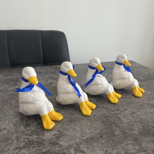 Set ceramic goose - of,