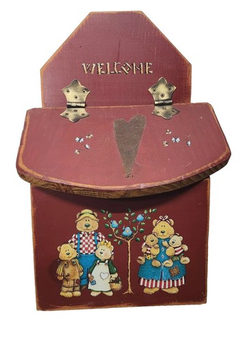 Vintage wood mail letter - wood,