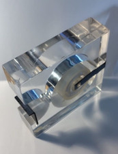 SERGE MANSAU Vintage 1970s Tape Dispenser, Modern Desk Decor, French Designer