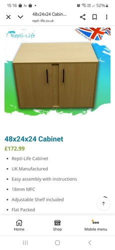 Repti life cabinet white - repti,
