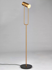 Floor lamp John Lewis Beacon Uplighter Reading light Satin Gold SCRATCHED