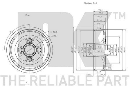 Genuine rear right brake - nk,