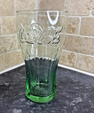Vintage Coca Cola Pint 22oz 650ml 17Cm Georgia Green Large Glass